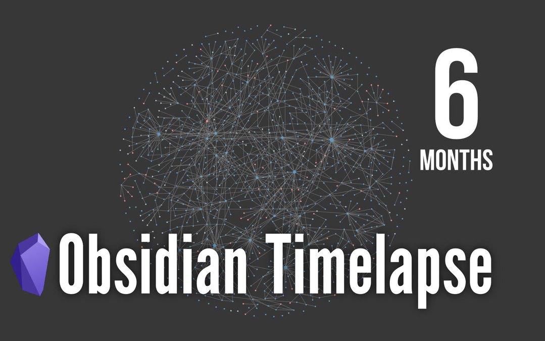 Timelapse базы данных Obsidian за 6 месяцев